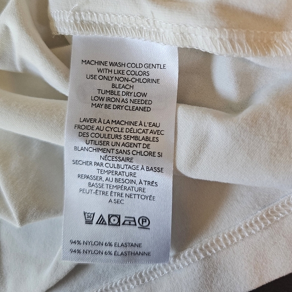 By Anthropologie Women's Tailored Tied Halter Top, LARGE, Ivory - Picture 7 of 9